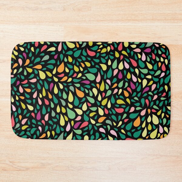 Item preview, Colorful Abstract Little Drops Mosaic Art Style - Black designed and sold by GDCdesigns.