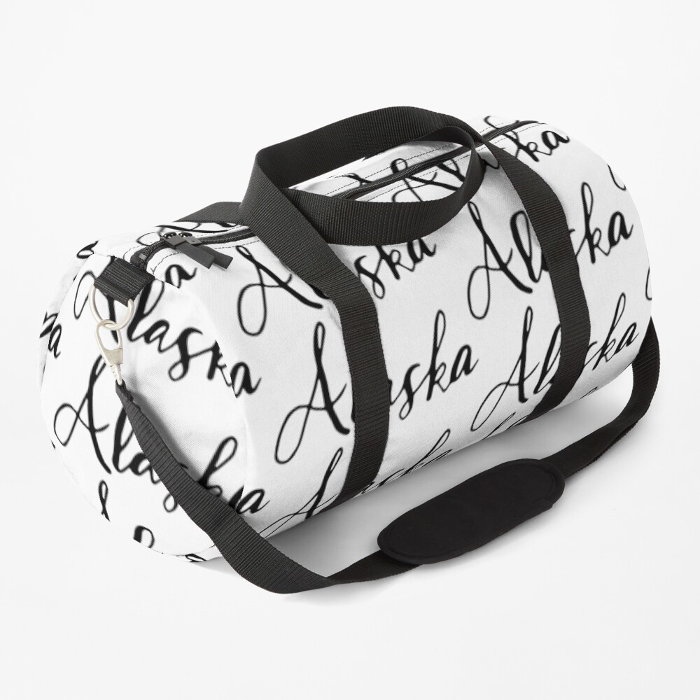"Alaska (AK; Alaska)" Duffle Bag by EkaterinaP Redbubble
