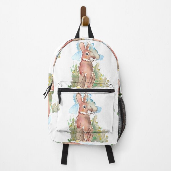 Spring Rabbit in watercolour Backpack