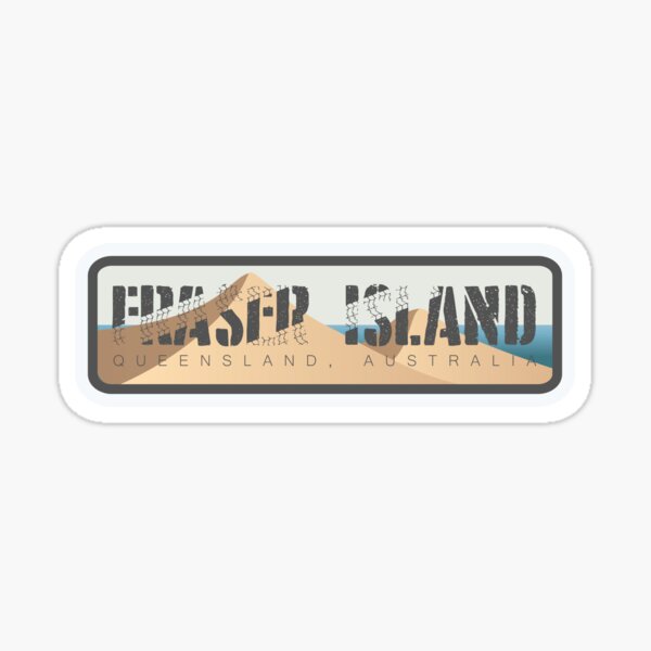 Fraser Island Badge Sticker
