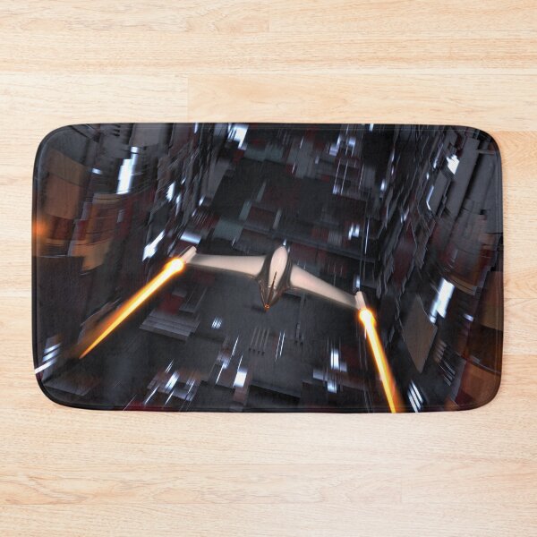Item preview,  through which a rocket flies. With depth of field and blurred motion. designed and sold by lathspell.