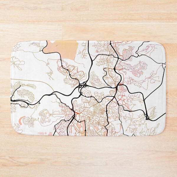 Item preview, Jerusalem Israel Street Map Color designed and sold by IvonDesign.