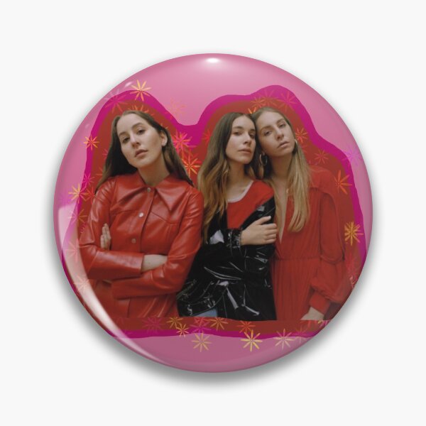 Item preview, Haim The Band Red Pink Cute Flowers Sisters designed and sold by oliviapeachy.