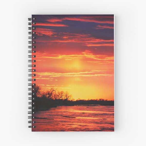 Artikelvorschau, Platte-Fluss-Sonnenuntergang entworfen und verkauft von Owed To Nature.