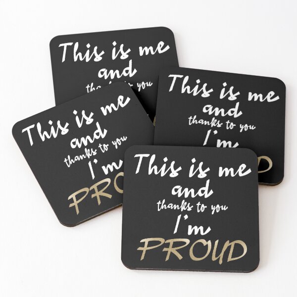 Item preview, Pride Self Empowerment Statement - This is me and thanks to you Im PROUD (BGold) designed and sold by talgursmusthave.