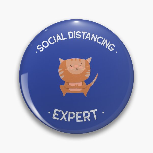 Item preview, Funny Social Distancing Expert cat designed and sold by shirt-meme.