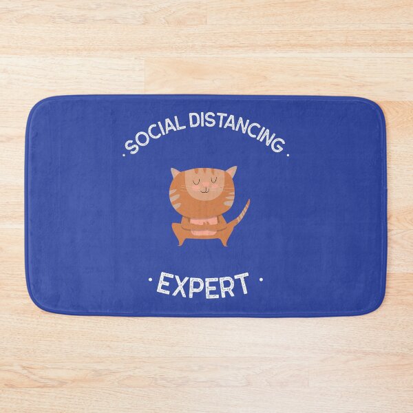 Item preview, Funny Social Distancing Expert cat designed and sold by shirt-meme.