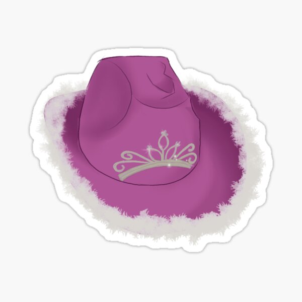 “magenta cowboy hat” Sticker for Sale by bianusiek | Redbubble
