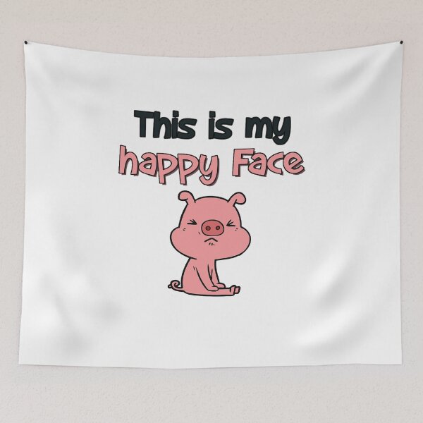 Item preview, This is my Happy Face - Pig  designed and sold by Danielle555.