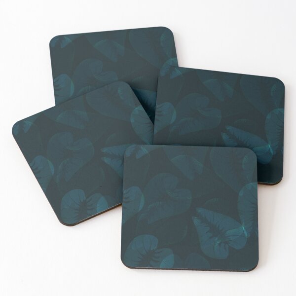 Item preview, Dark night wild leaves pattern designed and sold by Illutino.