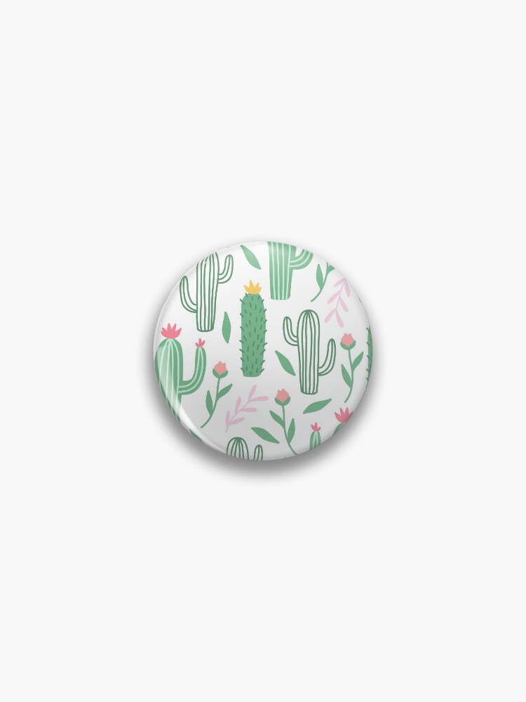 Thumbnail 1 of 3, Pin, Cute Cactus Pattern designed and sold by HuntersDesigns.