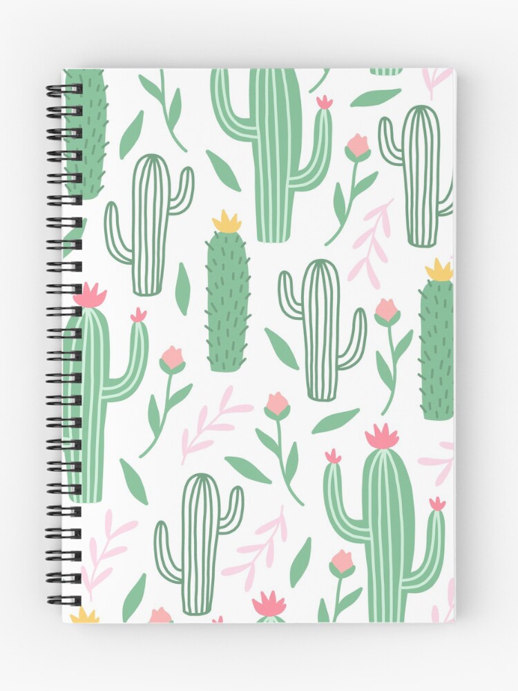 Thumbnail 1 of 3, Journal, Cute Cactus Pattern designed and sold by HuntersDesigns.