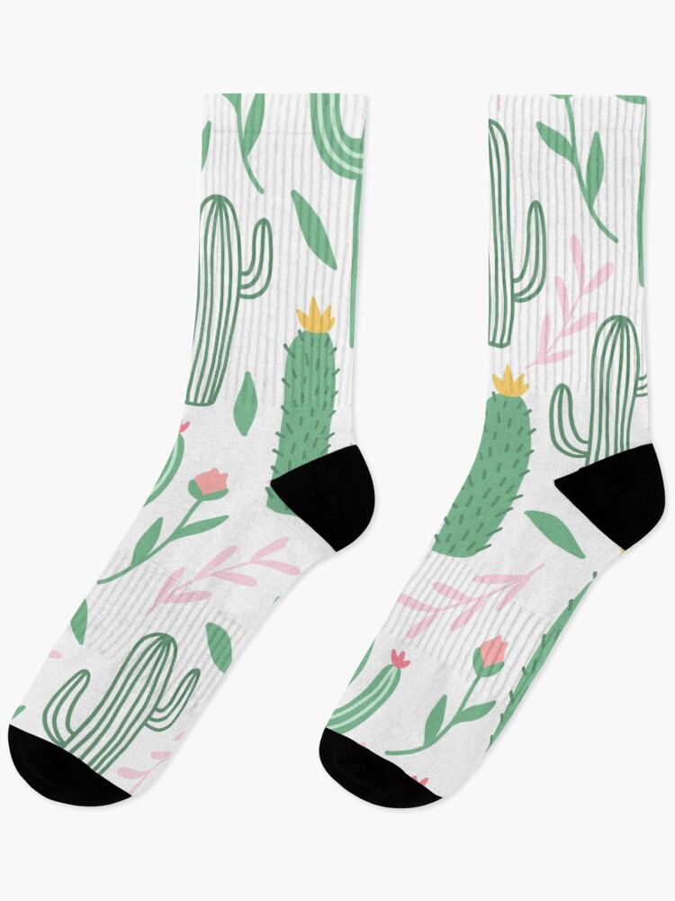Thumbnail 1 of 5, Socks, Cute Cactus Pattern designed and sold by HuntersDesigns.
