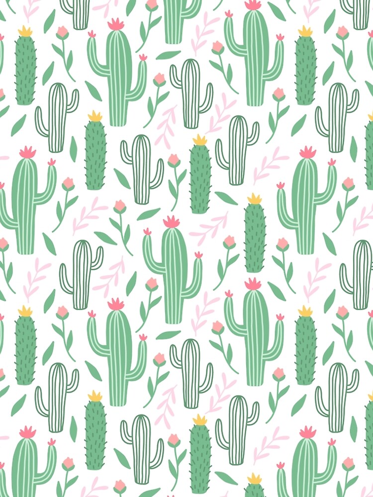 Imagen 5 de 5, Vestido acampanado con la obra Cute Cactus Pattern, diseñada y vendida por HuntersDesigns.