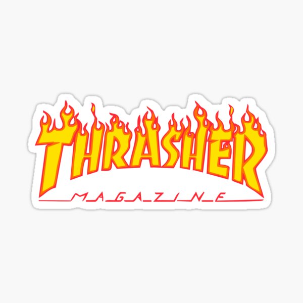 trasher Pegatina