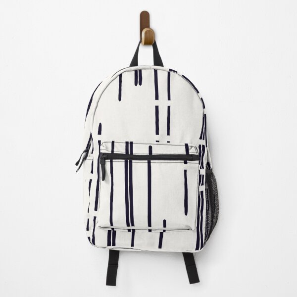 Item preview, Abstract broken lines - black on off white designed and sold by BrankaPD.
