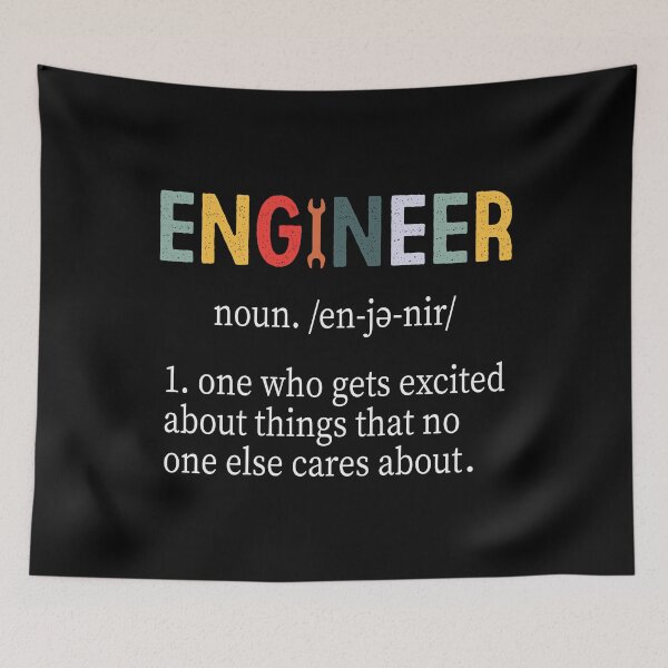 Item preview, Engineer: One Who Gets Excited About Things No One Else Cares About - Funny Engineer T-shirts designed and sold by pradeeprajput.