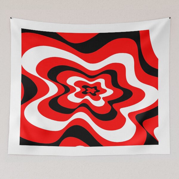 Item preview,  Abstract pattern - red, black and white. designed and sold by K.S ART.