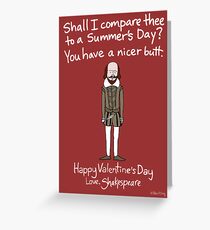 William Shakespeare Greeting Card