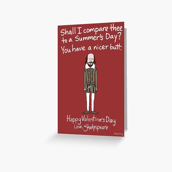 William Shakespeare Greeting Card