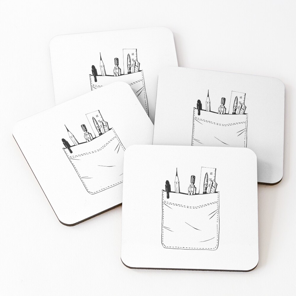 Item preview, Coasters (Set of 4) designed and sold by RBNandOGN.
