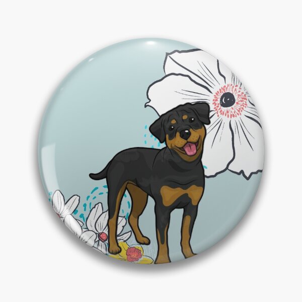 Item preview, Rottweiler floral designed and sold by mclaurin612.