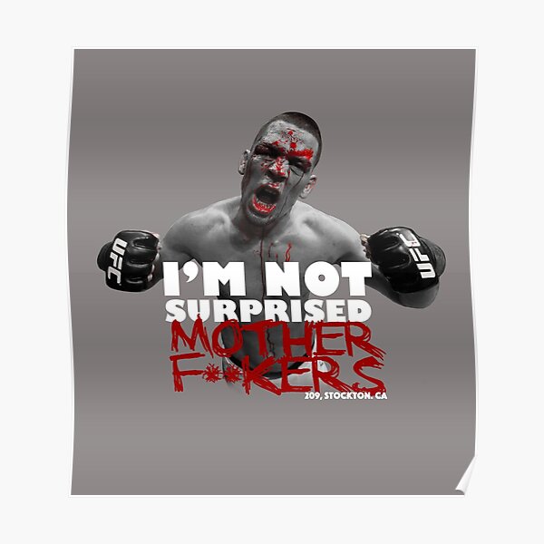 Nate Diaz Posters | Redbubble