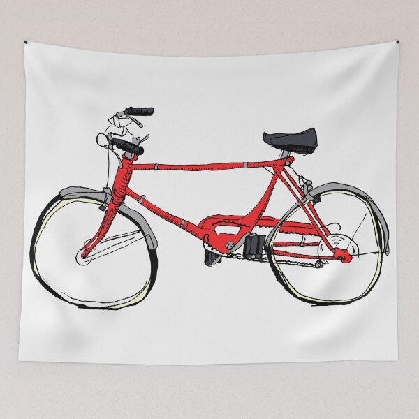 Item preview, Cruiser Bicycle Red designed and sold by evrydayart.