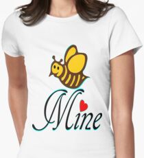 °•Ƹ̵̡Ӝ̵̨̄Ʒ♥Bee Mine-Cute HoneyBee Clothing & Stickers♥Ƹ̵̡Ӝ̵̨̄Ʒ•° Women's Fitted T-Shirt