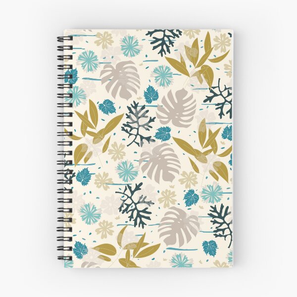 Item preview, Patrón de jardín mediterráneo en crema y paleta azul. designed and sold by BrankaPD.