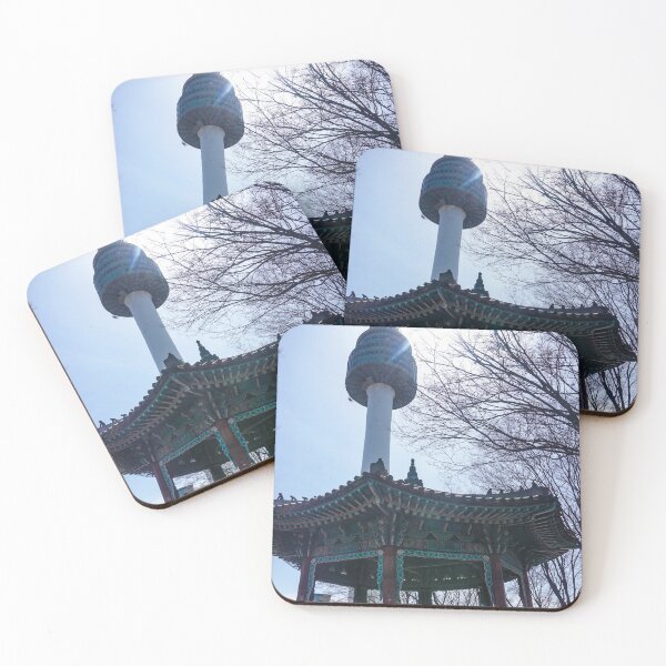 Item preview,  Namsan tower, Seoul South Korea landscape designed and sold by WanderlustBunny.