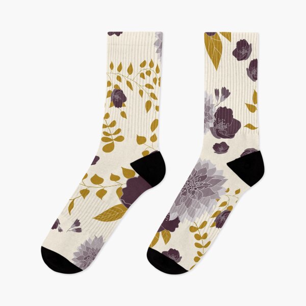 Item preview, Lush dahlias pattern in mustard green palette designed and sold by BrankaPD.