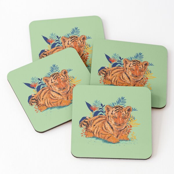Item preview, Jungle Baby Tiger Art designed and sold by tinyart19.