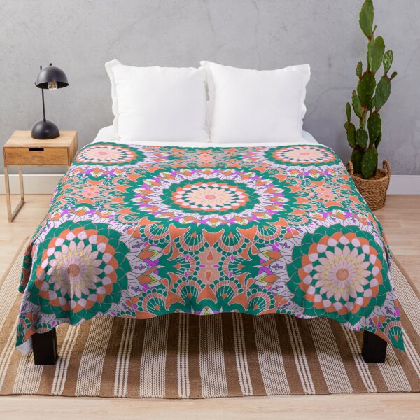 Item preview, Indian ethnic patterns- orange, green palette designed and sold by Urvashi Patel.
