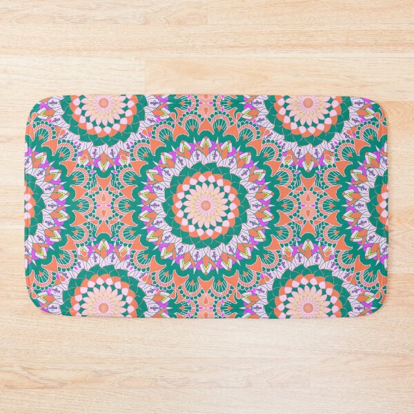 Item preview, Indian ethnic patterns- orange, green palette designed and sold by Urvashi Patel.