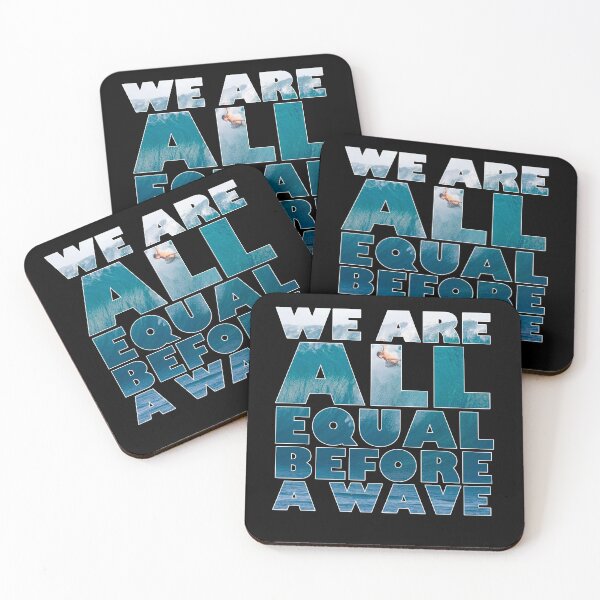 Item preview, surf - we are all equal before a wave designed and sold by Littlegreenman-.