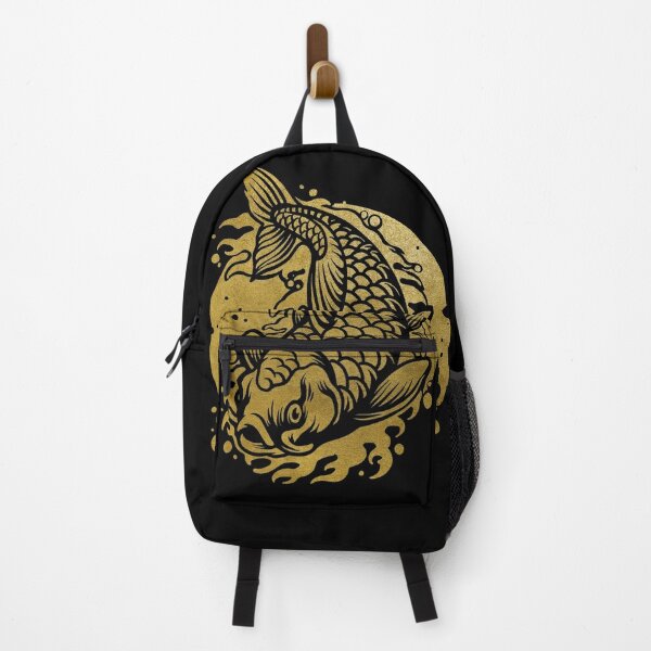 Golden Koi Fish Backpacks for Sale