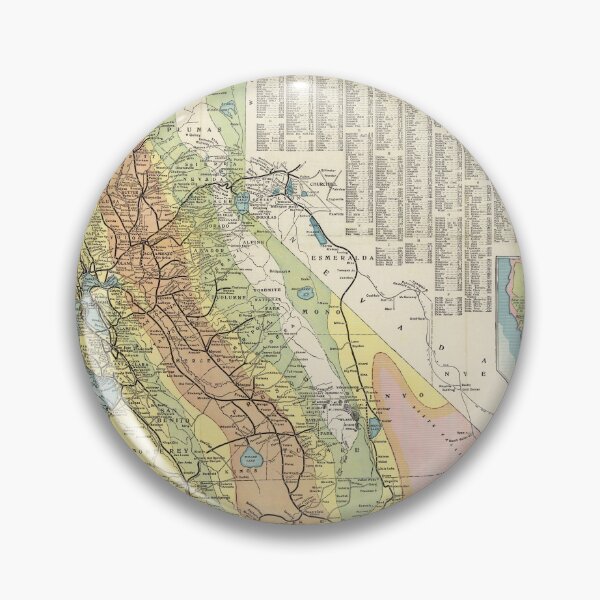 Item preview, Vintage California Temperature and Climate Map (1914) designed and sold by BravuraMedia.