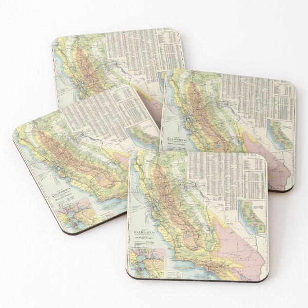 Item preview, Vintage California Temperature and Climate Map (1914) designed and sold by BravuraMedia.