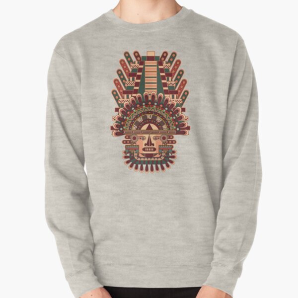 Mayan Deity Pullover Sweatshirt
