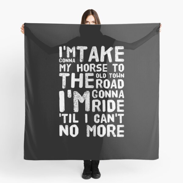 Old Town Road Scarves Redbubble - old town road lyrics remix roblox code