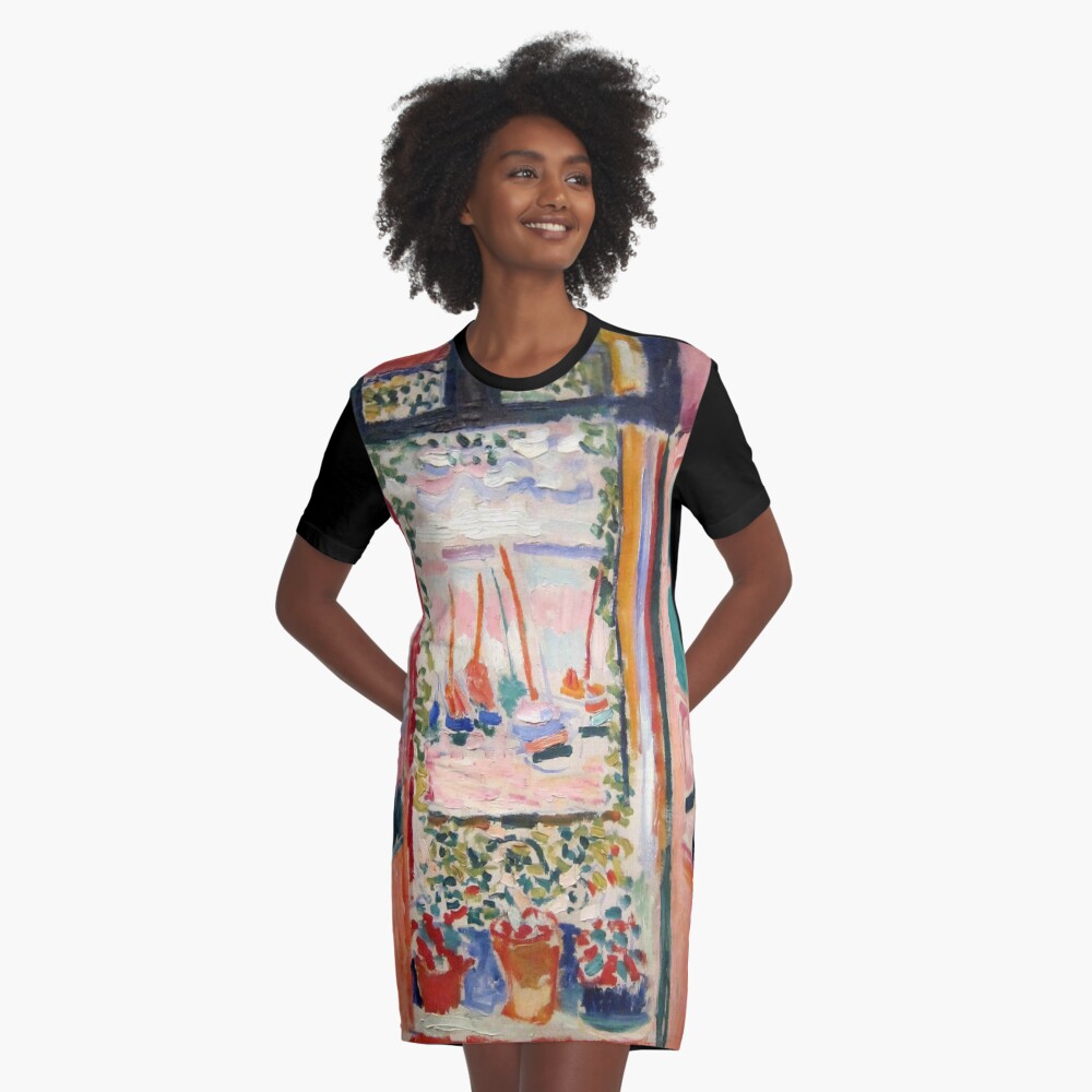 The Open Window- Henri Matisse Graphic T-Shirt Dress