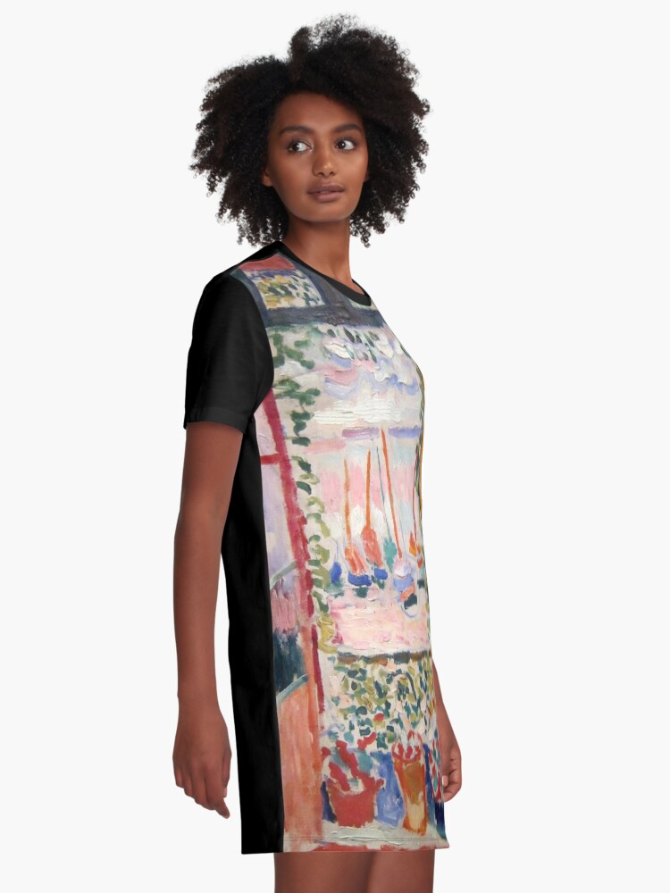 Alternate view of The Open Window- Henri Matisse Graphic T-Shirt Dress