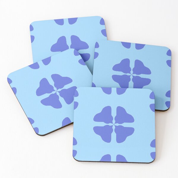 Item preview, Blue quatrefoil abstract designed and sold by Abstractlara.