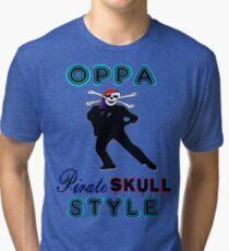 ★ټPirate Skull Style Hilarious Clothing & Stickersټ★ Tri-blend T-Shirt
