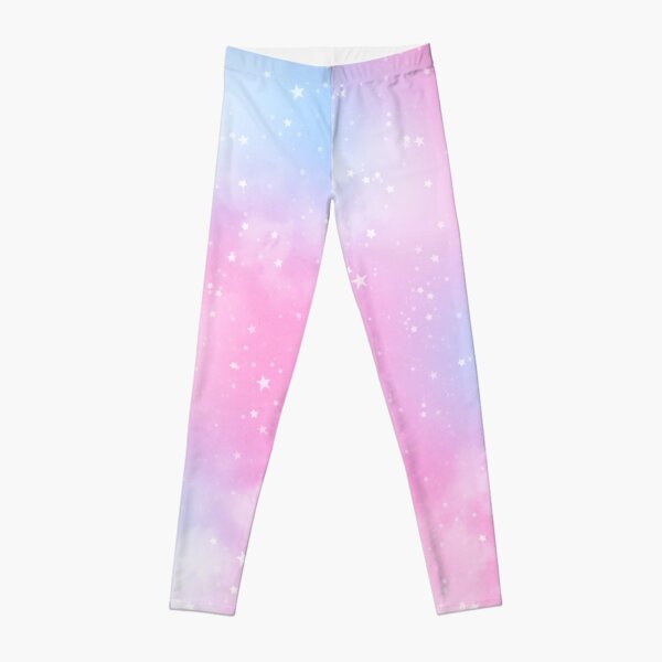 Pastel pink galaxy leggings