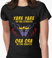 Yare Yare in the streets Women's Fitted T-Shirt