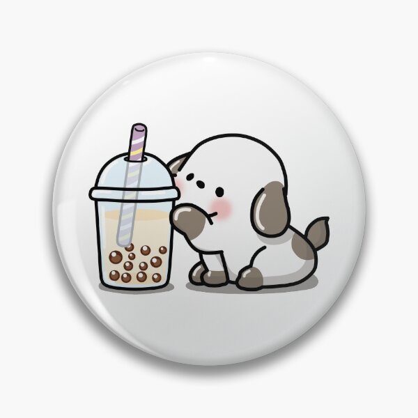 Item preview, Little Puppy Loves Boba Tea! designed and sold by SirBobalot.