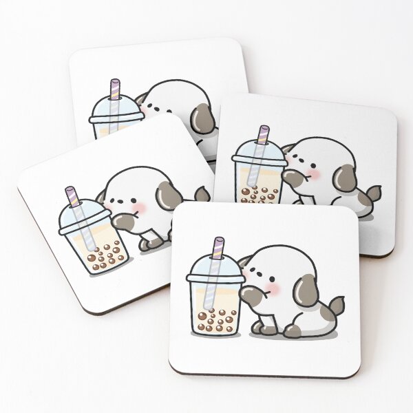 Item preview, Little Puppy Loves Boba Tea! designed and sold by SirBobalot.