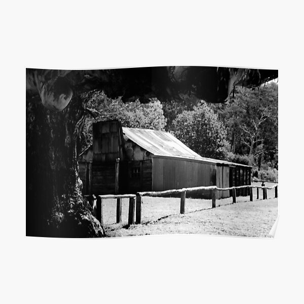 Frys Hut B & W Poster